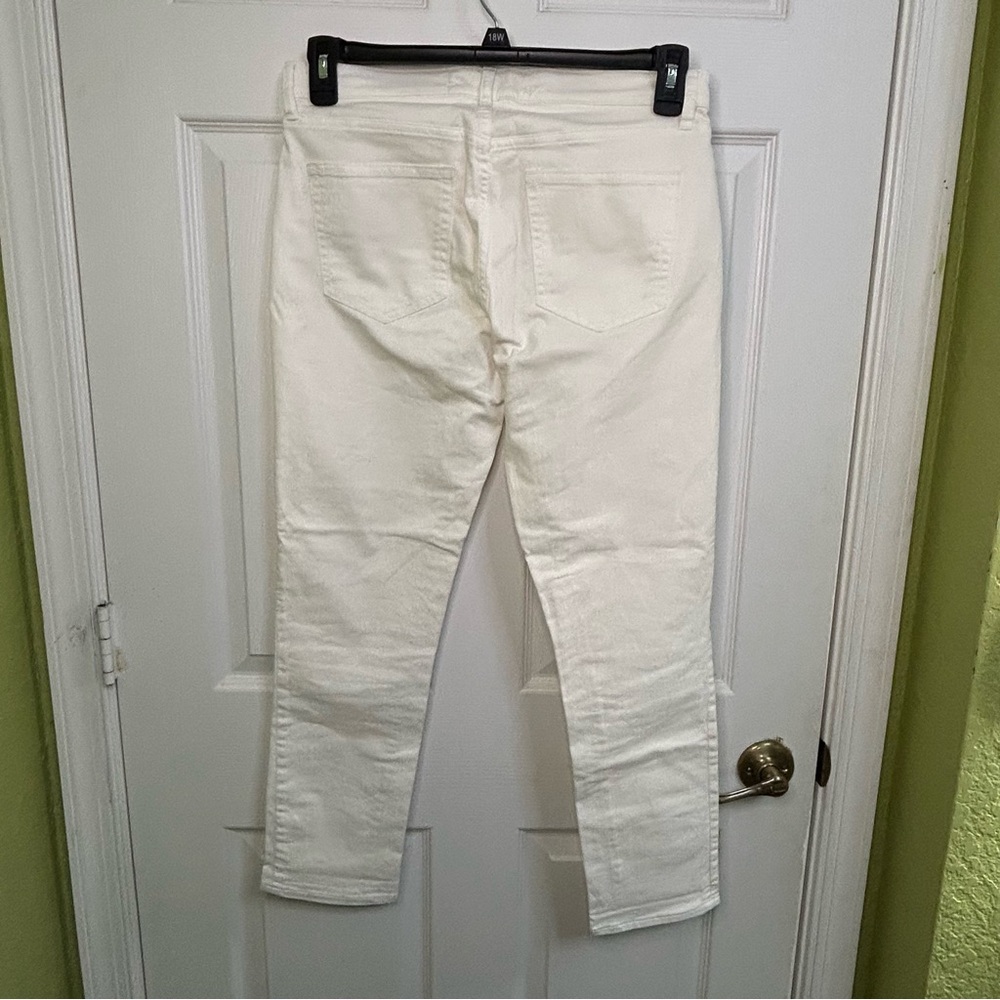 Gap 1969 Best Girlfriend White Denim Jeans Streetwear Classic Vacation Sz 26 - Picture 4 of 7